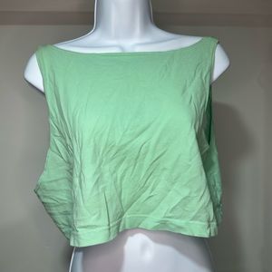 American Apparel mint green crop top